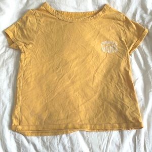 Vans Yellow Graphic Women’s Baby Tee!